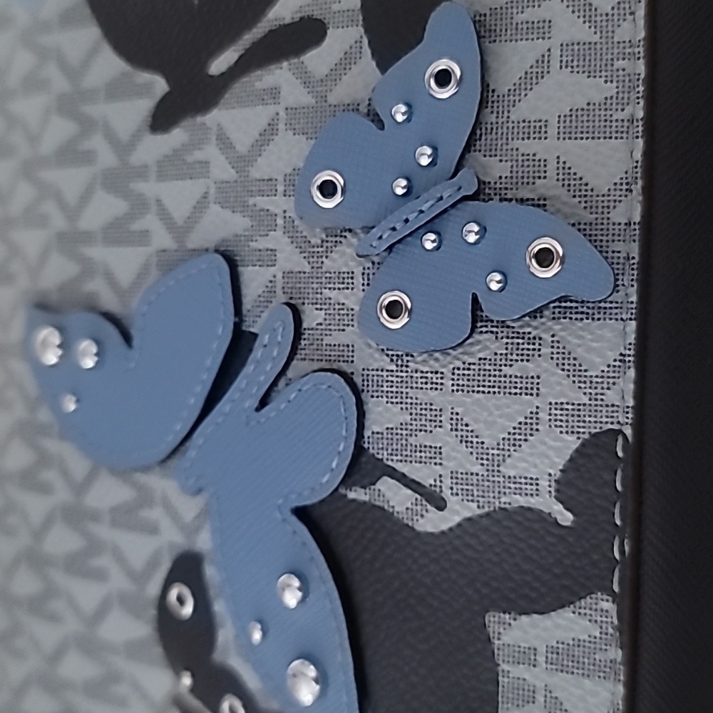 Michael Kors Blue Butterfly Crossbody Bag - Picture 6 of 11